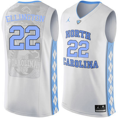 Men North Carolina Tar Heels #22 Wayne Ellington College Basketball Jerseys Sale-White